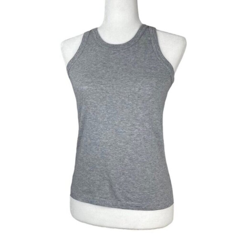 Everlane The‎ Organic Cotton Cutaway Tank Heather Grey XS New With Tags
